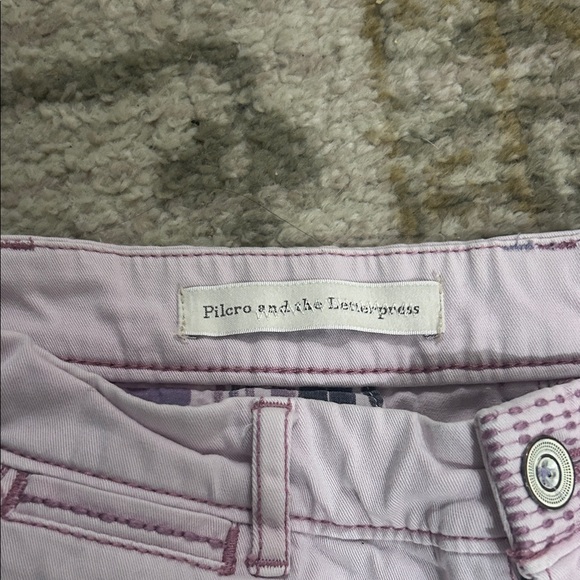 Anthropologie Pilcro Lavender Chino Shorts - Picture 2 of 3